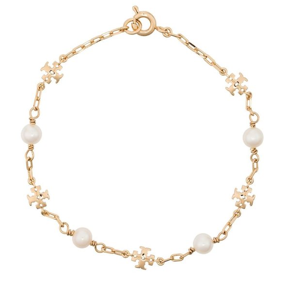CLEARANCE: Tory Burch Kira Pearl Chain Bracelet (Brand New with Dust Bag) - Picture 3 of 7